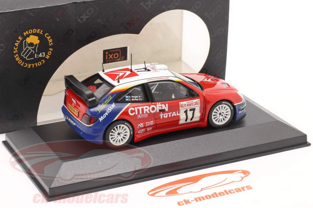 Citroen Xsara WRC #17 rally Monte Carlo 2003 McRae, Ringer 1:43 Ixo