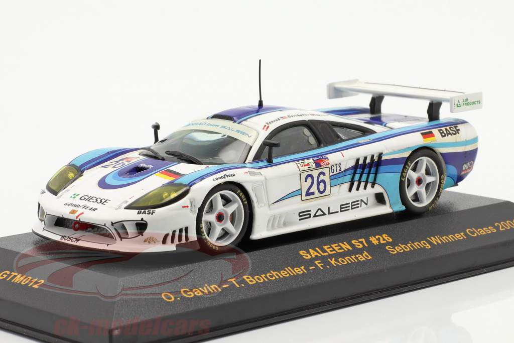 Saleen S7 #26 Sebring vincitore Class 2001 Gavin, Borcheller, Konrad 1:43 Ixo
