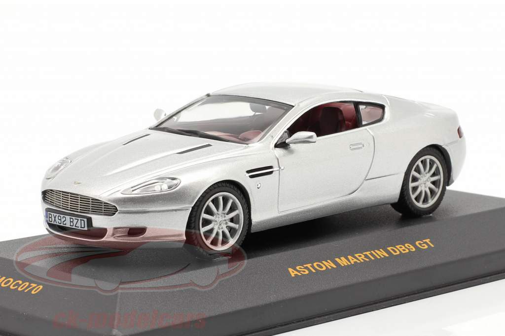 Aston Martin DB9 GT año 2005 plata 1:43 Ixo