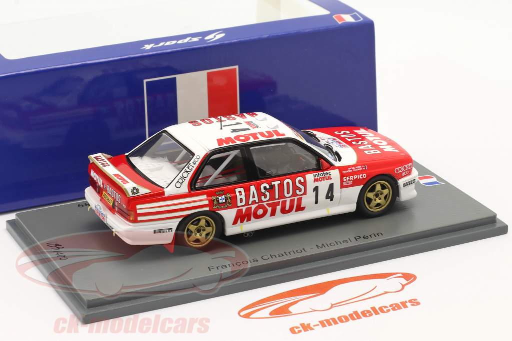 BMW M3 (E30) #14 2e Rallye Tour de Corse 1989 Chatriot, Perin 1:43 Spark