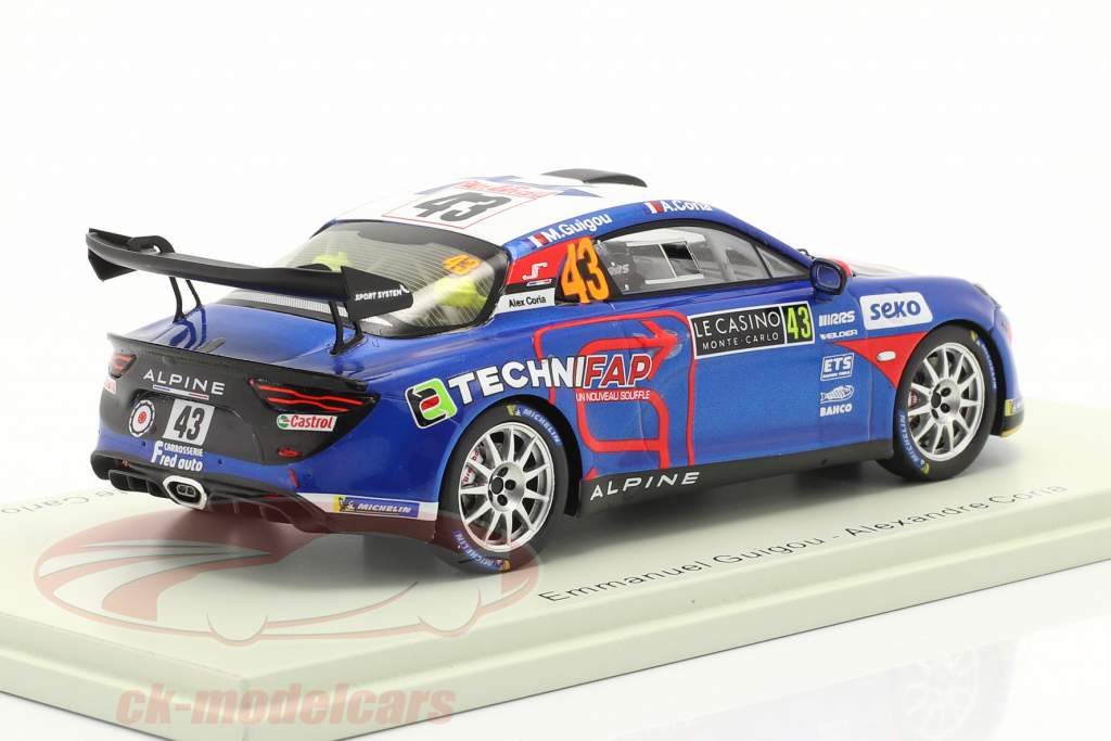 Alpine A110 Rally RGT #43 ganador RGT Rallye Monte Carlo 2021 1:43 Spark