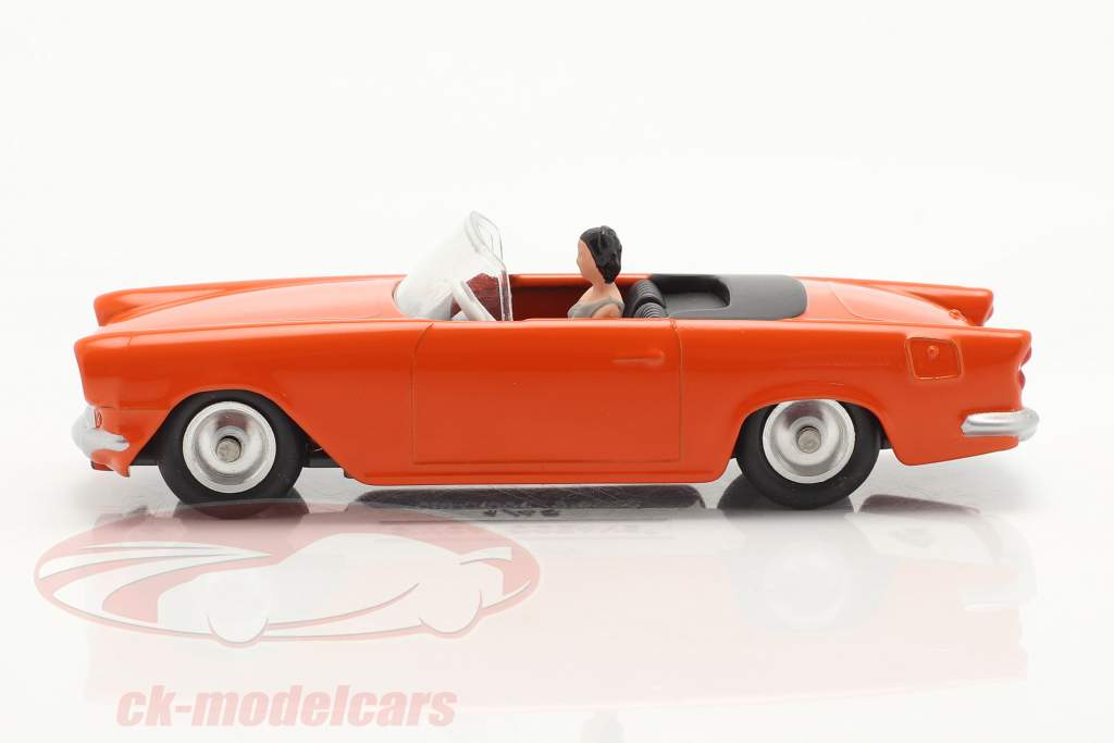 Simca Oceane Convertible Année de construction 1958 Orange 1:43 Solido