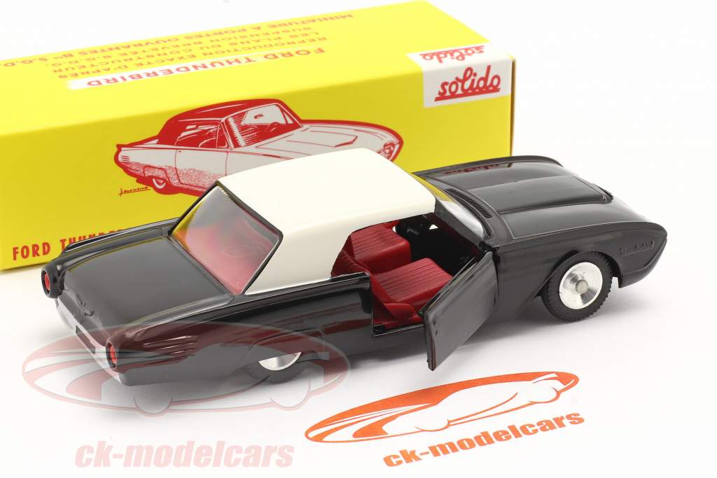 Ford Thunderbird Coupe Baujahr 1962 schwarz / weiß 1:43 Solido