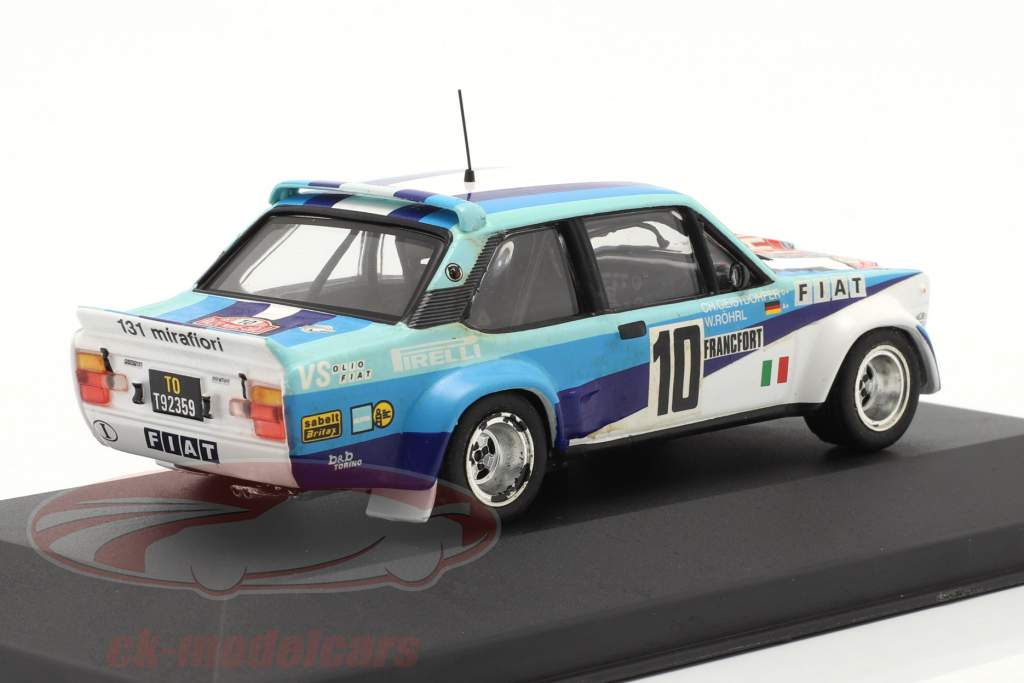 Fiat 131 Abarth #10 vencedora corrida Monte Carlo 1980 Röhrl, Geistdörfer 1:43 Ixo