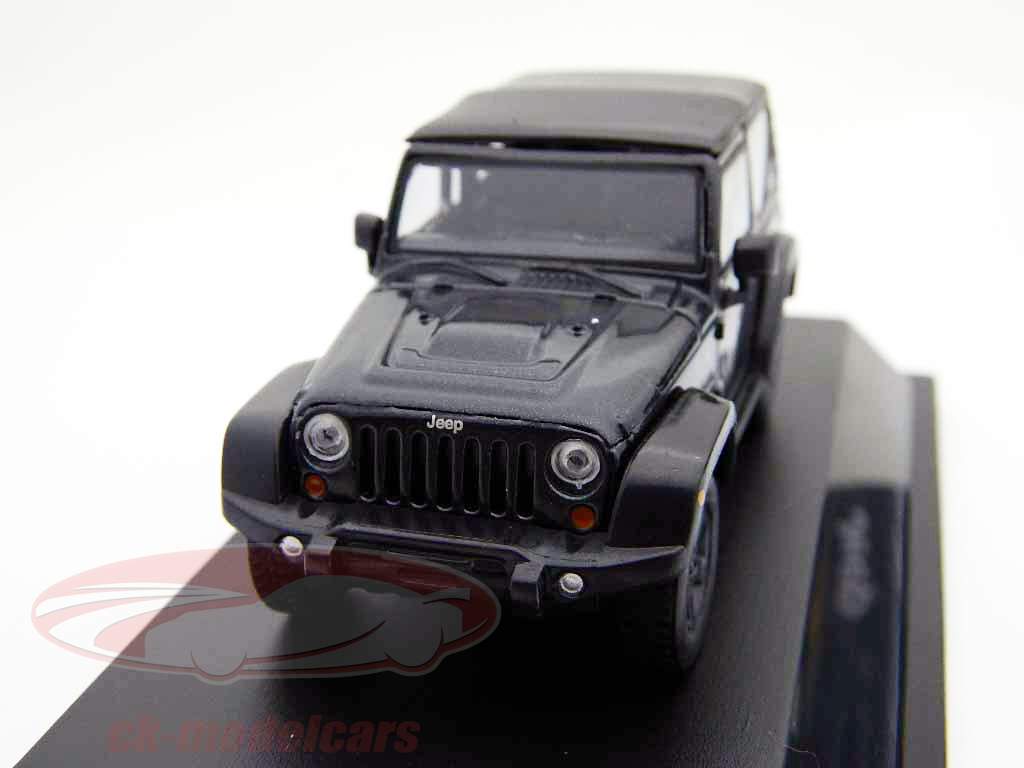 Jeep Wrangler 2012 black with soft top 1:43 Greenlight