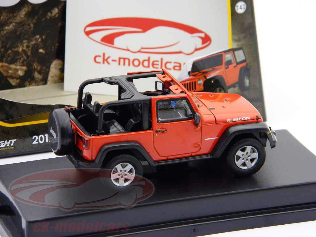 Jeep Wrangler Rubicon Anno 2012 rosso con hardtop 1:43 Greenlight