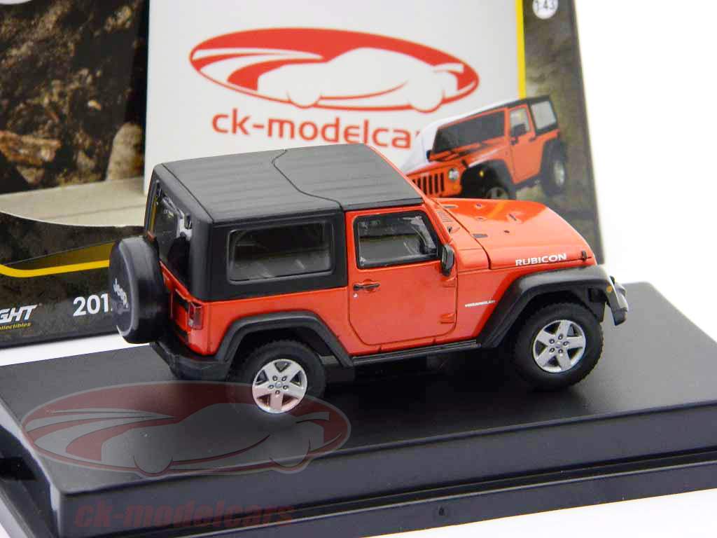 吉普牧马人Rubicon 2012年红色与硬顶1:43绿光