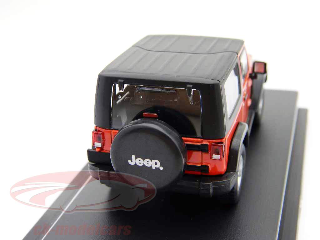 吉普牧马人Rubicon 2012年红色与硬顶1:43绿光