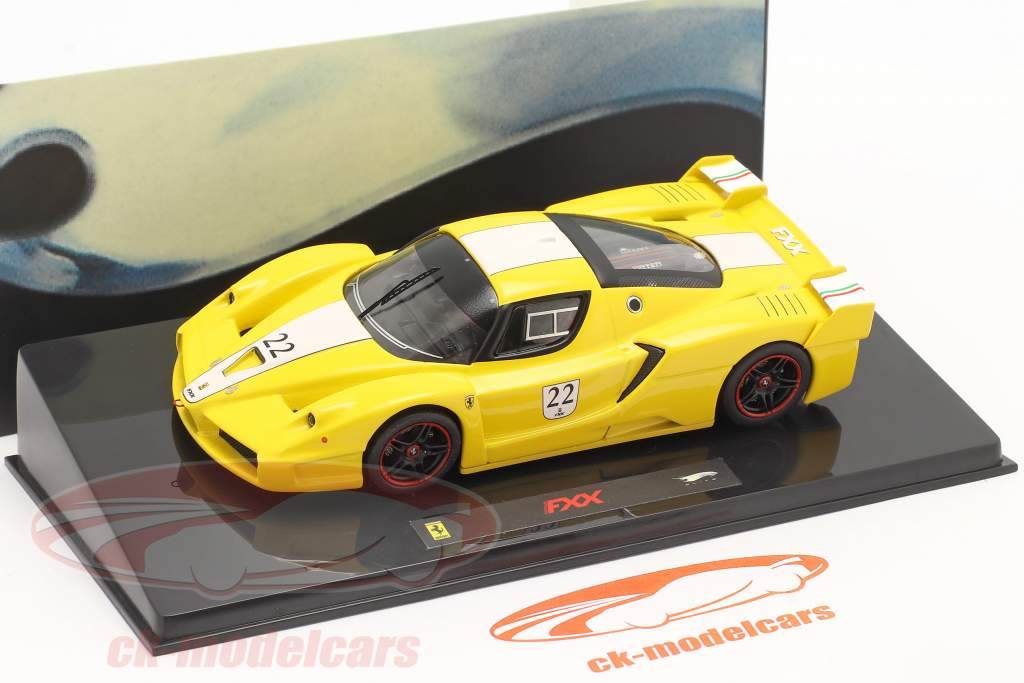 Ferrari FXX #22 jaune 1:43 HotWheels Elite