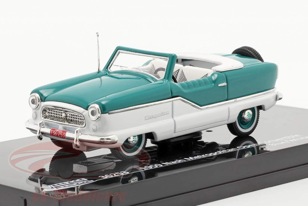 Nash Metropolitan Open Convertible Anno 1959 blu / bianco 1:43 Vitesse