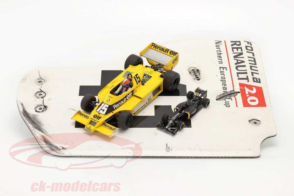 original Ala trasera Placa final #41 fórmula Renault 2.0 / ca. 36 x 47 cm