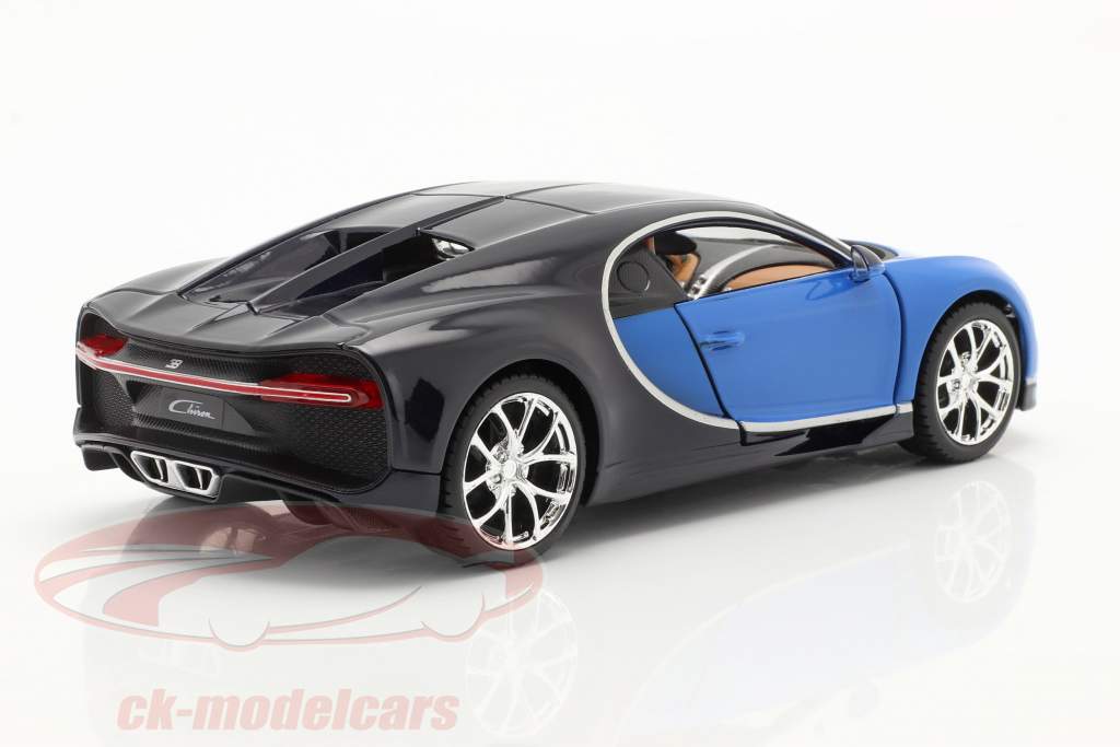 Bugatti Chiron år 2016 blå 1:24 Maisto