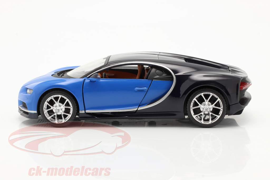 Bugatti Chiron Baujahr 2016 blau 1:24 Maisto