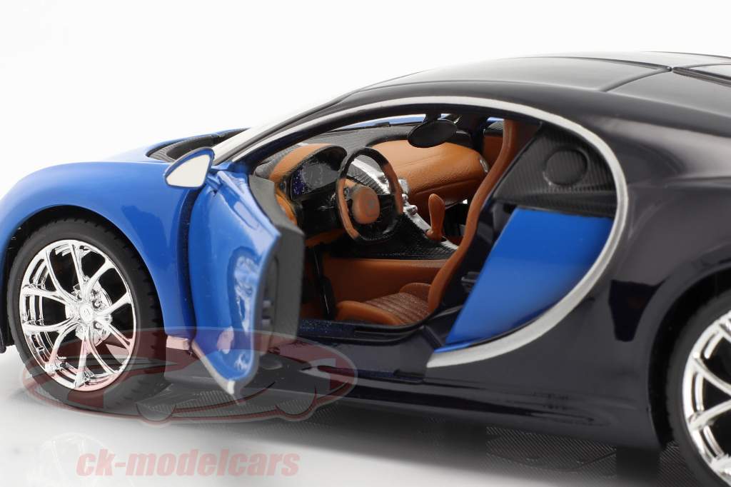 Bugatti Chiron année 2016 bleu 1:24 Maisto