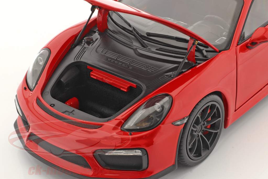 Porsche Cayman GT4 (981c) year 2015 guards red 1:18 Schuco
