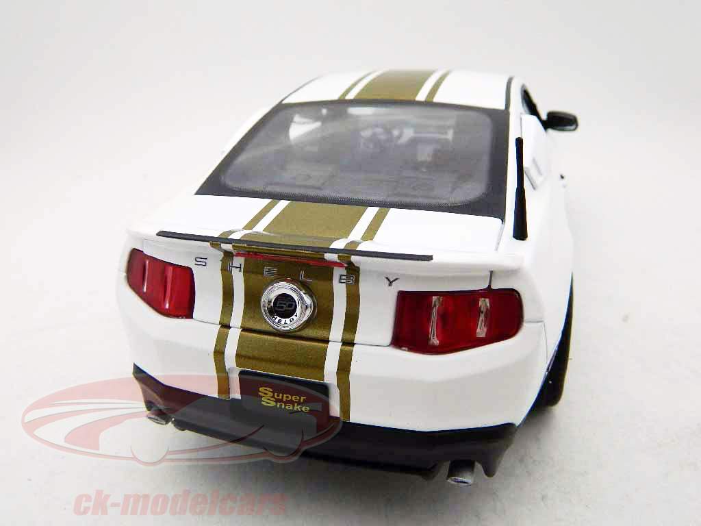 Ford Mustang Shelby GT500 Super Snake Anno 2012 bianco-oro 1:18 ShelbyCo
