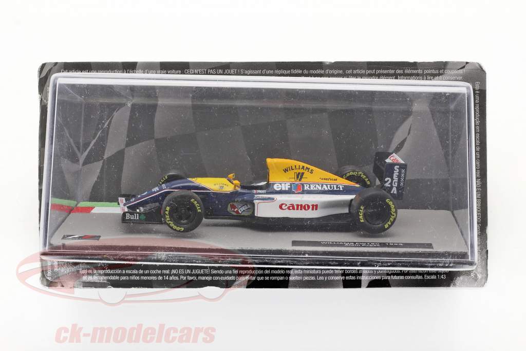 Alain Prost Williams FW15C #2 formule 1 Champion du monde 1993 1:43 Altaya