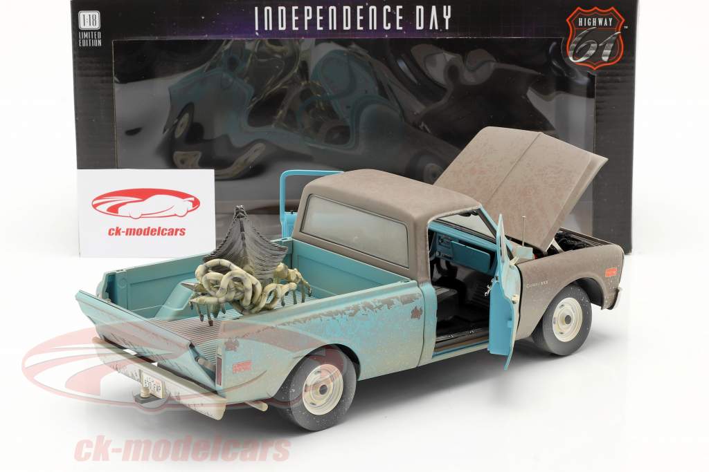 Chevrolet C-10 Ramasser 1971 Film Independence Day (1996) Avec chiffre 1:18 Highway61