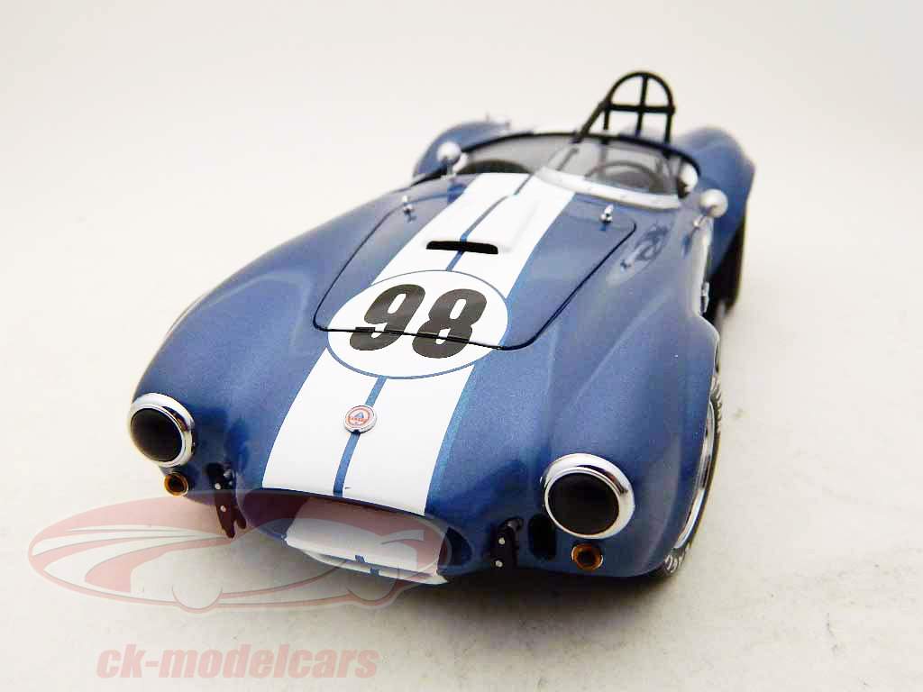 Shelby Cobra 427 S / C Racing Versione N° 98 blu con strisce bianche 1:18 Kyosho