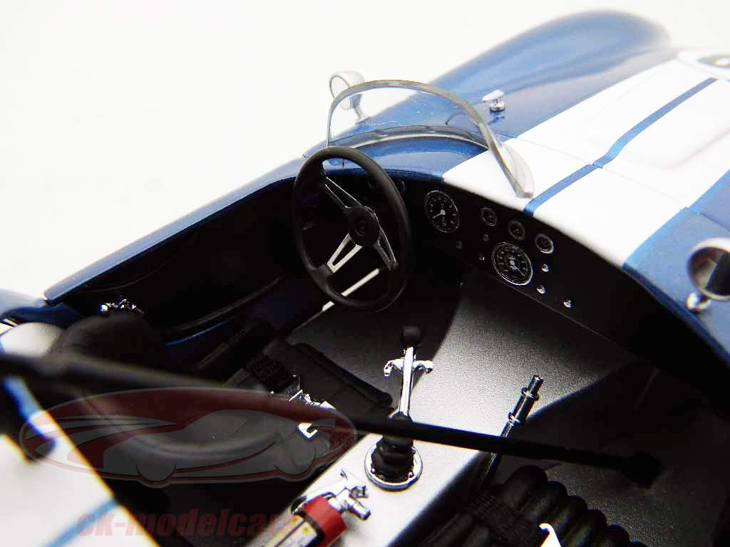 谢尔比眼镜蛇427 S / C组赛车版＃98蓝色与白色条纹1:18京商