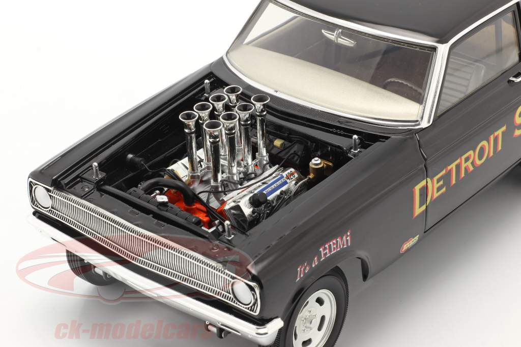 Dodge AWB Detroit Shaker Drag Car 1965 sort 1:18 GMP