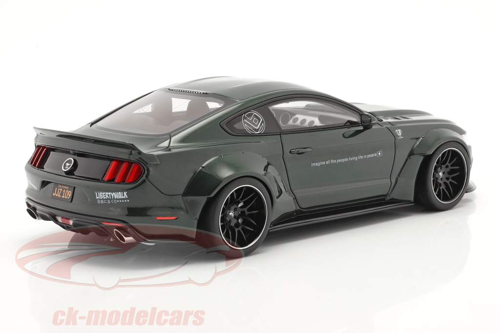 Ford Mustang by LB Works dark highland green 1:18 GT-Spirit