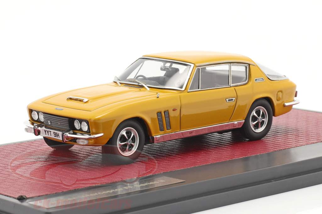Jensen Interceptor FF Series II Bouwjaar 1970 mango- geel 1:43 Matrix
