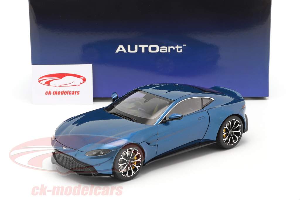 Aston Martin Vantage Byggeår 2019 ming blå 1:18 AUTOart