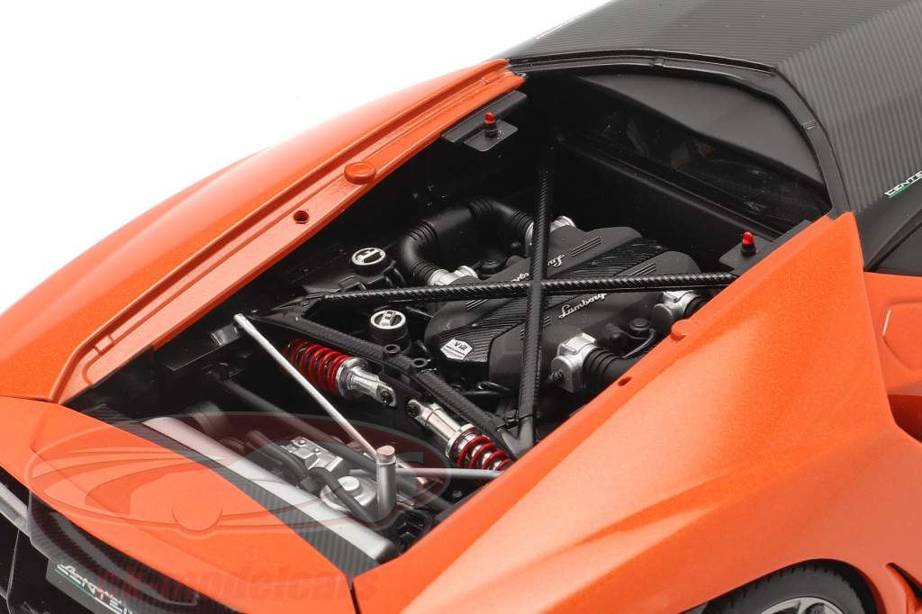 Lamborghini Centenario 建設年 2016 パール オレンジ 1:18 AUTOart