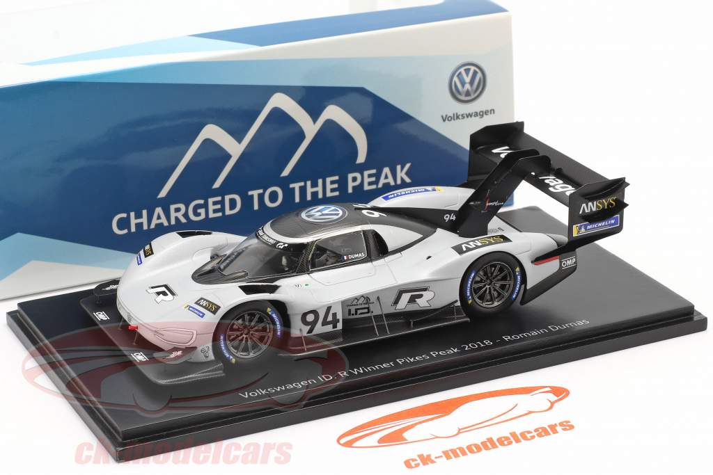 Volkswagen VW ID. R #94 Vincitore Pikes Peak Hill Climb 2018 R. Dumas 1:43 Spark