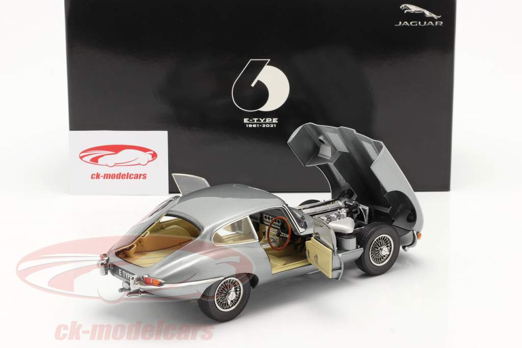 1/43 ixo JAGUAR E TYPE 50周年記念モデル ガンメタリック Kyosho 1:18 Jaguar E-Type Coupe RHD 建設年 1961 暗灰色