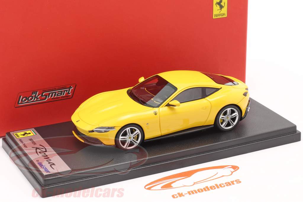 Ferrari Roma Año de construcción 2020 amarillo 1:43 LookSmart