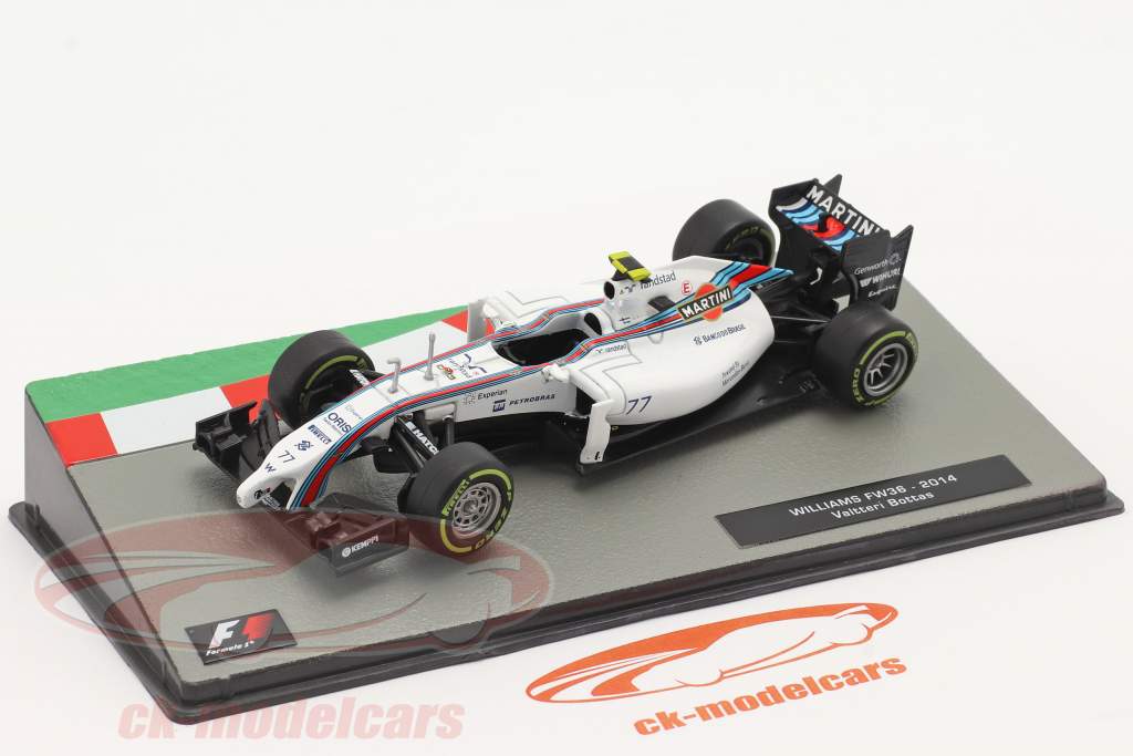 Valtteri Bottas Williams FW36 #77 2 ° Britannico GP formula 1 2014 1:43 Altaya