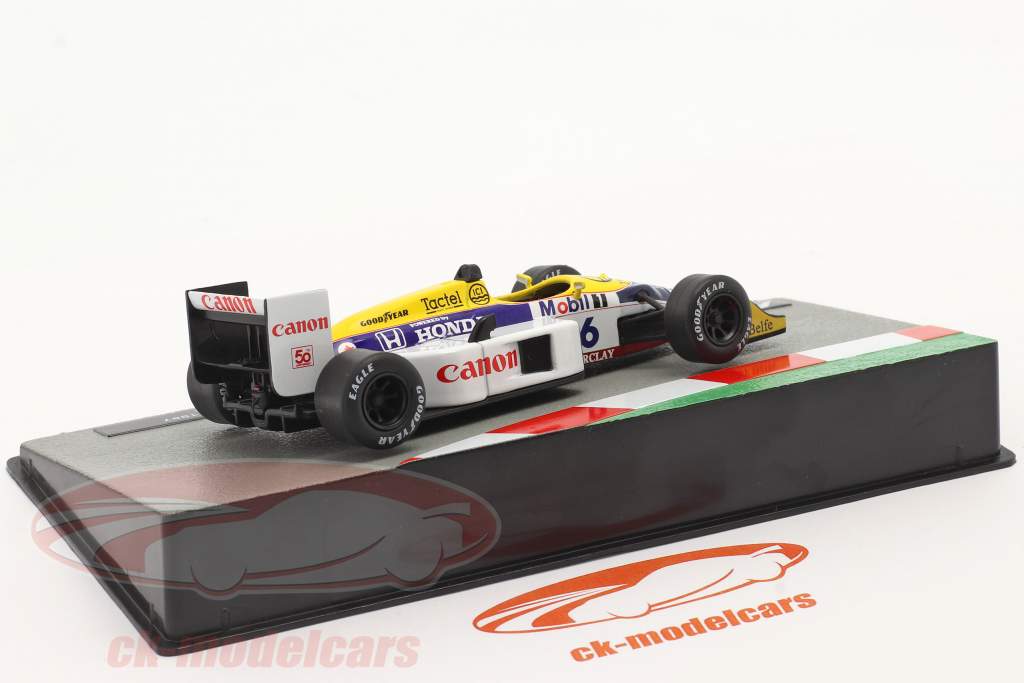 Nelson Piquet Williams FW11B #6 formula 1 World Champion 1987 1:43 Altaya