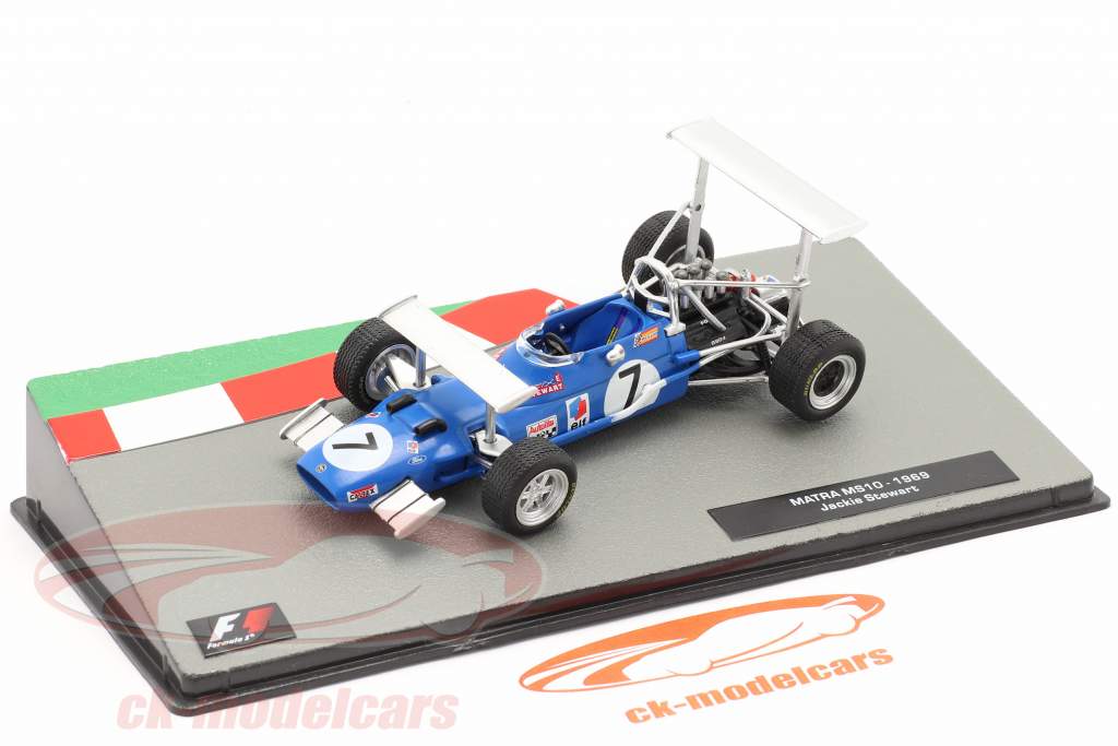 Jackie Stewart Matra MS10 #7 vincitore Sud africano GP formula 1 Campione del mondo 1969 1:43 Altaya