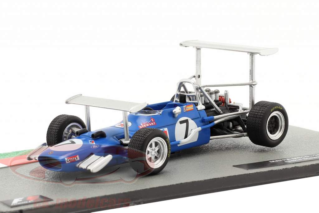 Jackie Stewart Matra MS10 #7 vencedora Sul africano GP Fórmula 1 Campeão mundial 1969 1:43 Altaya