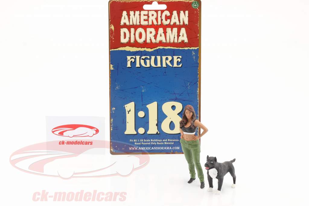 Lowriders figura #4 Con cane 1:18 American Diorama