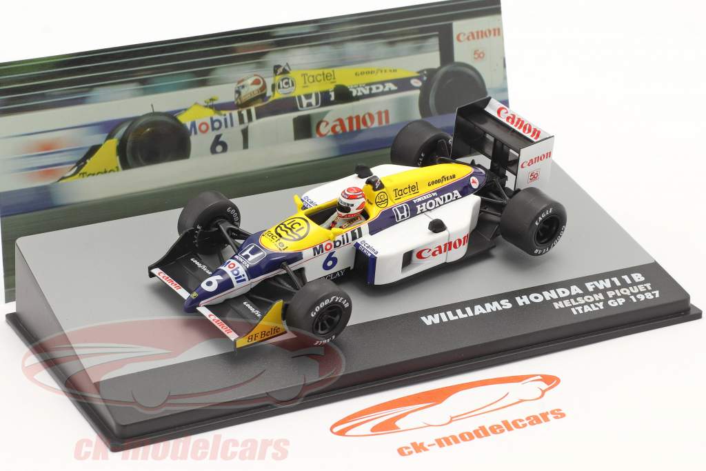 ウィリアムズ FW 11B 1987 日本GP 優勝モデル Altaya 1:43 Nelson Piquet Williams FW11B #6 winner Italian
