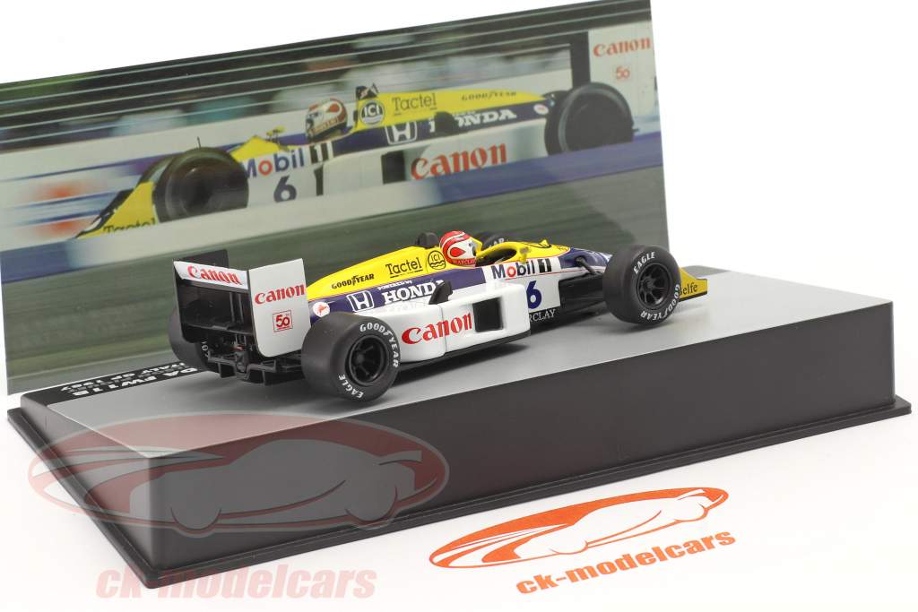 ミニチャンプス製　1/18 WILLIAMS HONDA FW11B ＃6 Made By Mini Champs 1/18 Williams Honda Fw11B 6 | eBay