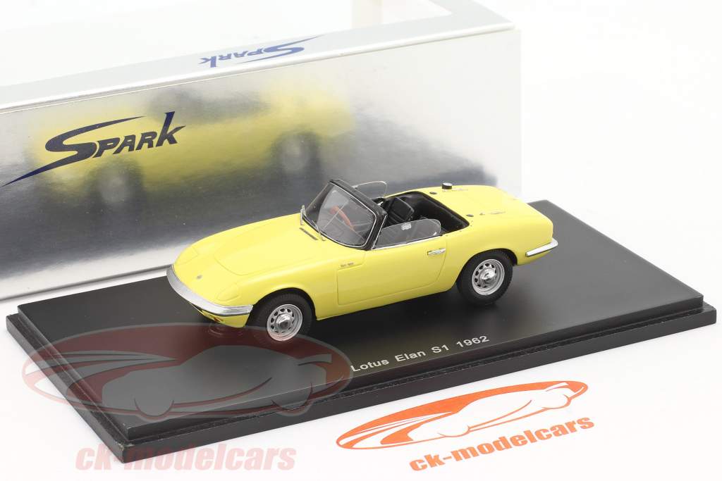 Lotus Elan S1 Год постройки 1962 светло-желтого 1:43 Spark