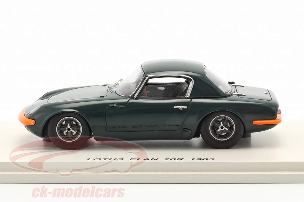 Spark 1:43 Lotus Elan 26R 建設年 1965 濃い緑色 / オレンジ