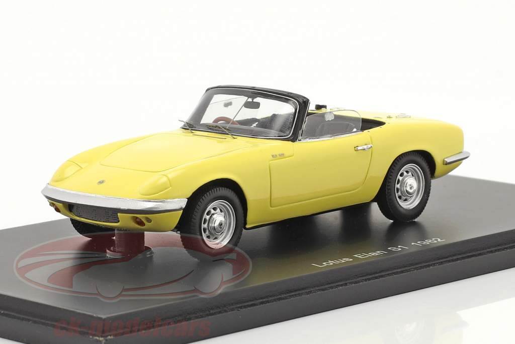 Lotus Elan S1 Год постройки 1962 светло-желтого 1:43 Spark