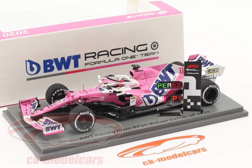 Spark 1:43 Sergio Perez Racing Point RP20 #11 Winner Sakhir