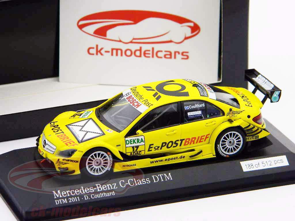 D. Coulthard Mercedes-Benz C-klasse #17 DTM 2011 tyske postvæsen 1:43 Minichamps