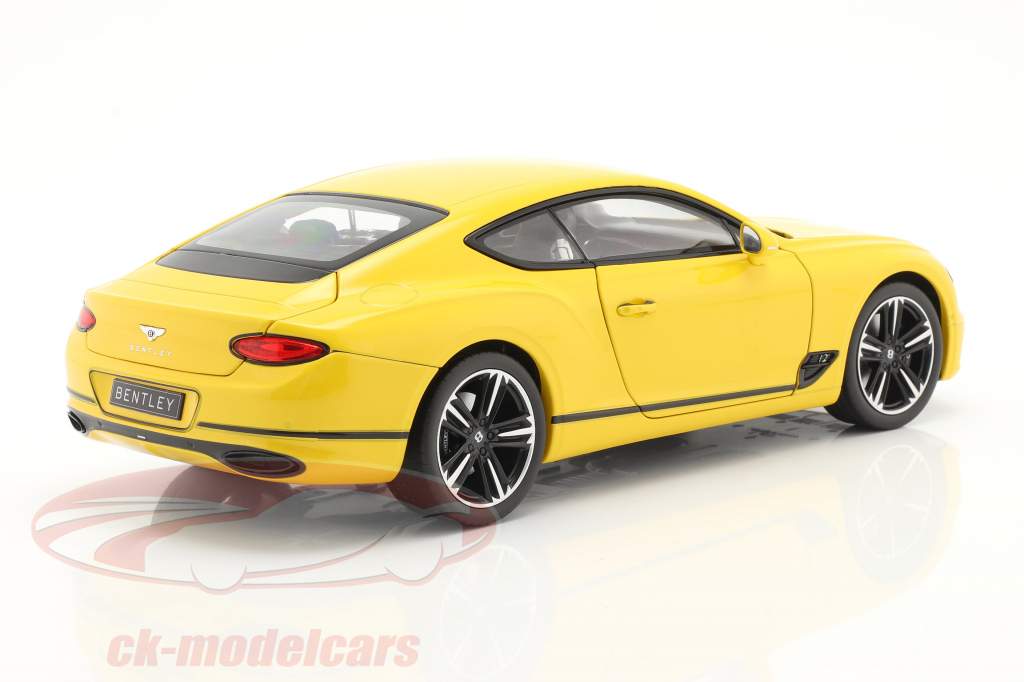 Bentley Continental GT Byggeår 2018 Monaco gul 1:18 Norev