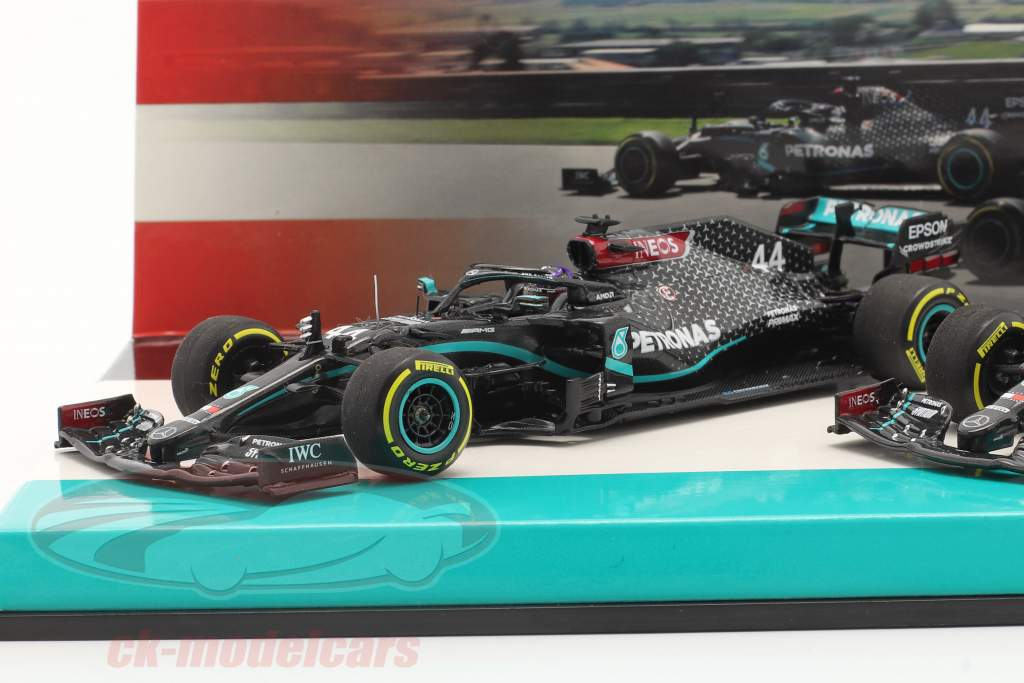 Hamilton #44 & Bottas #77 2-Car Set Mercedes-AMG F1 W11 formula 1 2020 1:43 Minichamps