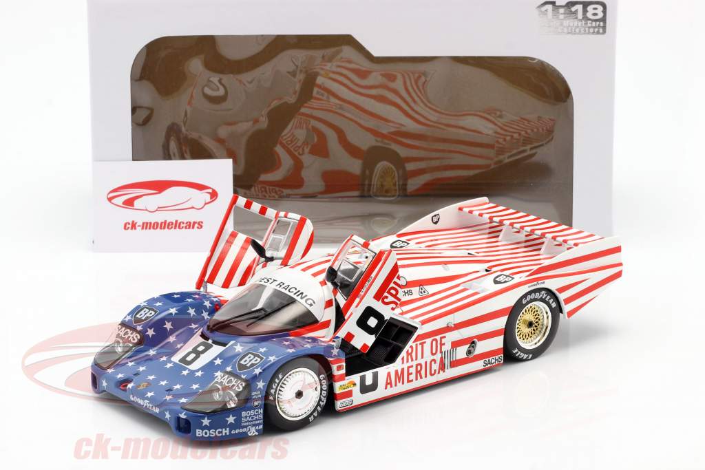 Solido 1:18 Porsche 956 LH #8 3番目 24h LeMans 1986 Follmer