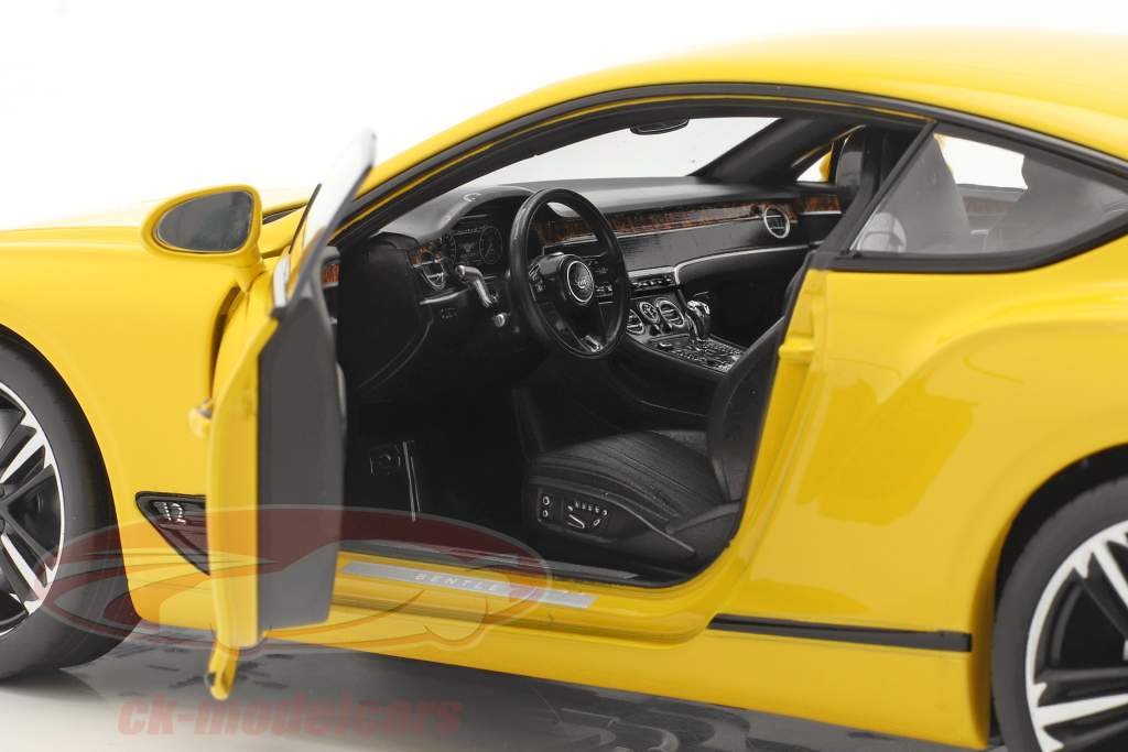 Bentley Continental GT Byggeår 2018 Monaco gul 1:18 Norev