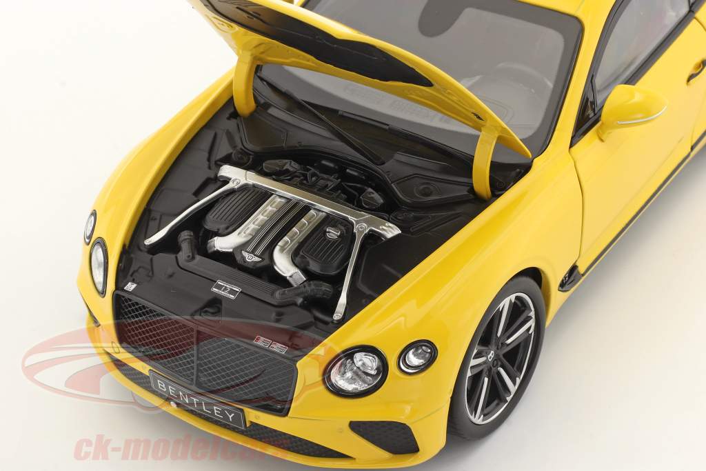 Bentley Continental GT Byggeår 2018 Monaco gul 1:18 Norev