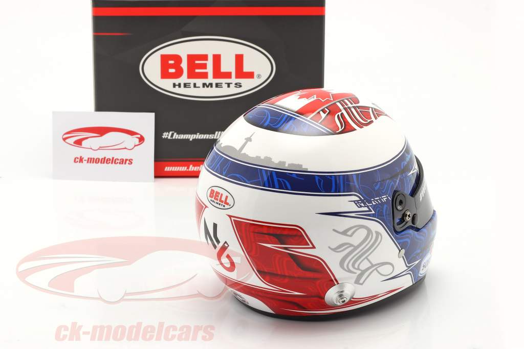 Nicholas Latifi #6 Williams Racing formel 1 2021 hjelm 1:2 Bell